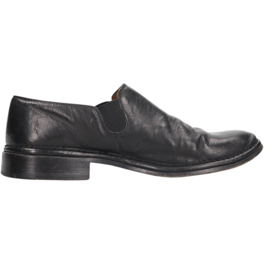 JOHN VARVATOS Side Gore Shoes Made in Italy Size 9 Men's 27.0cm genuine leather black type Vintage Second Hand