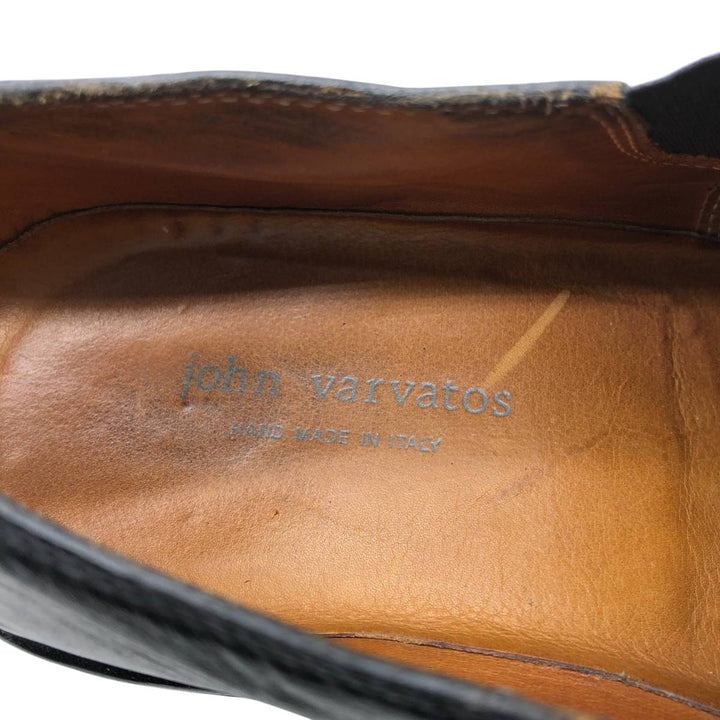 JOHN VARVATOS Side Gore Shoes Made in Italy Size 9 Men's 27.0cm genuine leather black type Vintage Second Hand