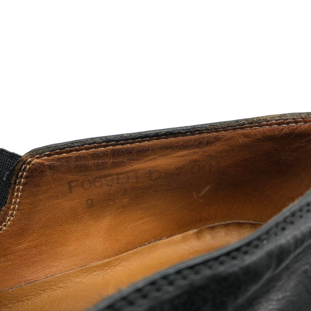 JOHN VARVATOS Side Gore Shoes Made in Italy Size 9 Men's 27.0cm genuine leather black type Vintage Second Hand