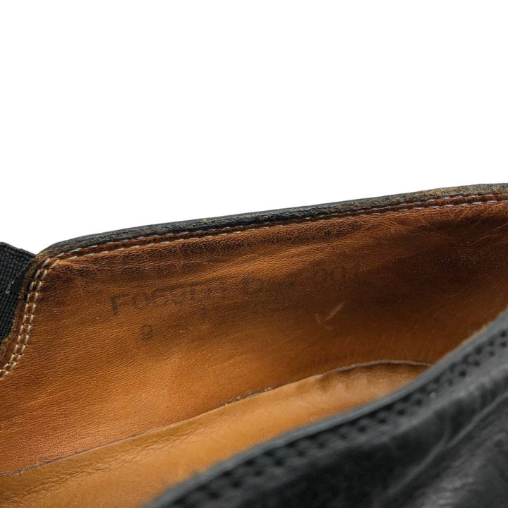 JOHN VARVATOS Side Gore Shoes Made in Italy Size 9 Men's 27.0cm genuine leather black type Vintage Second Hand