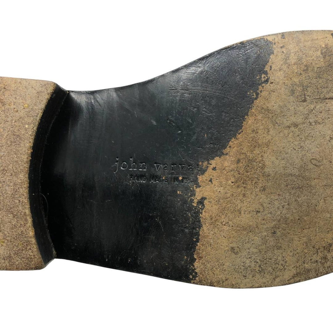 JOHN VARVATOS Side Gore Shoes Made in Italy Size 9 Men's 27.0cm genuine leather black type Vintage Second Hand