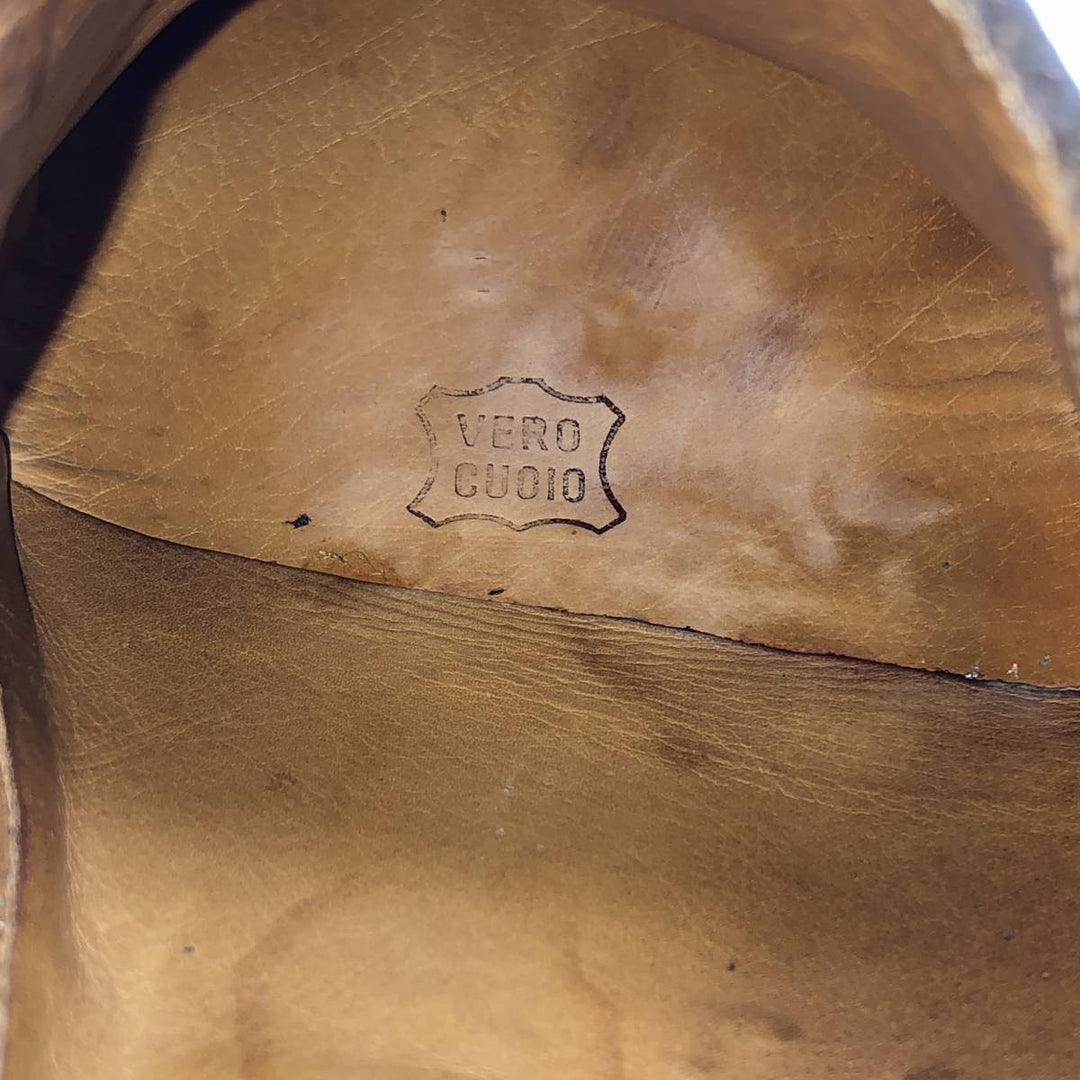 JOHN VARVATOS Side Gore Shoes Made in Italy Size 9 Men's 27.0cm genuine leather black type Vintage Second Hand