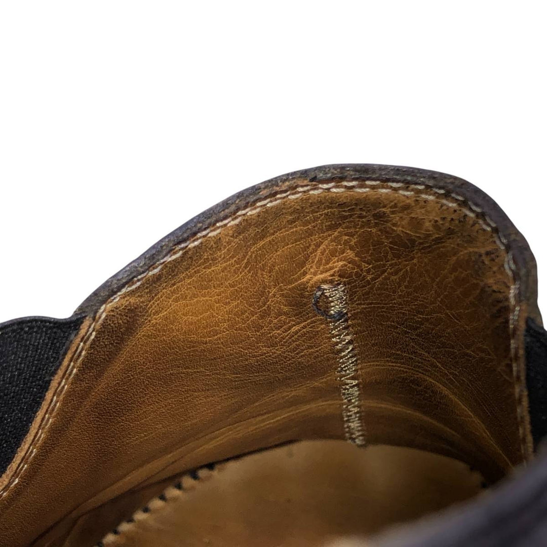 JOHN VARVATOS Side Gore Shoes Made in Italy Size 9 Men's 27.0cm genuine leather black type Vintage Second Hand