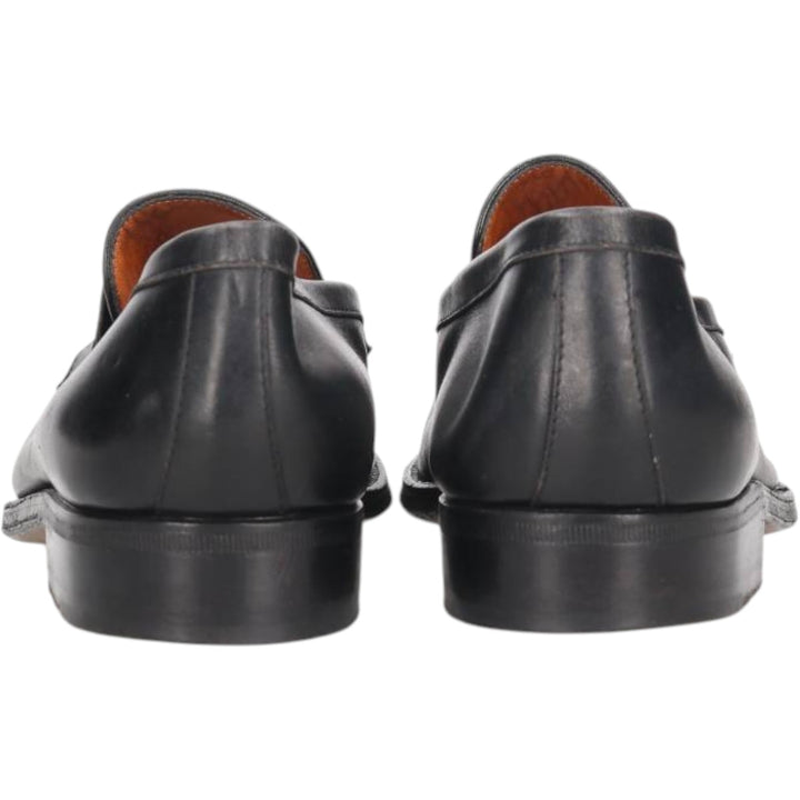 MORESCHI coin loafers, Made in Italy, size 9 Men's 28.5cm genuine leather black type Vintage Second Hand
