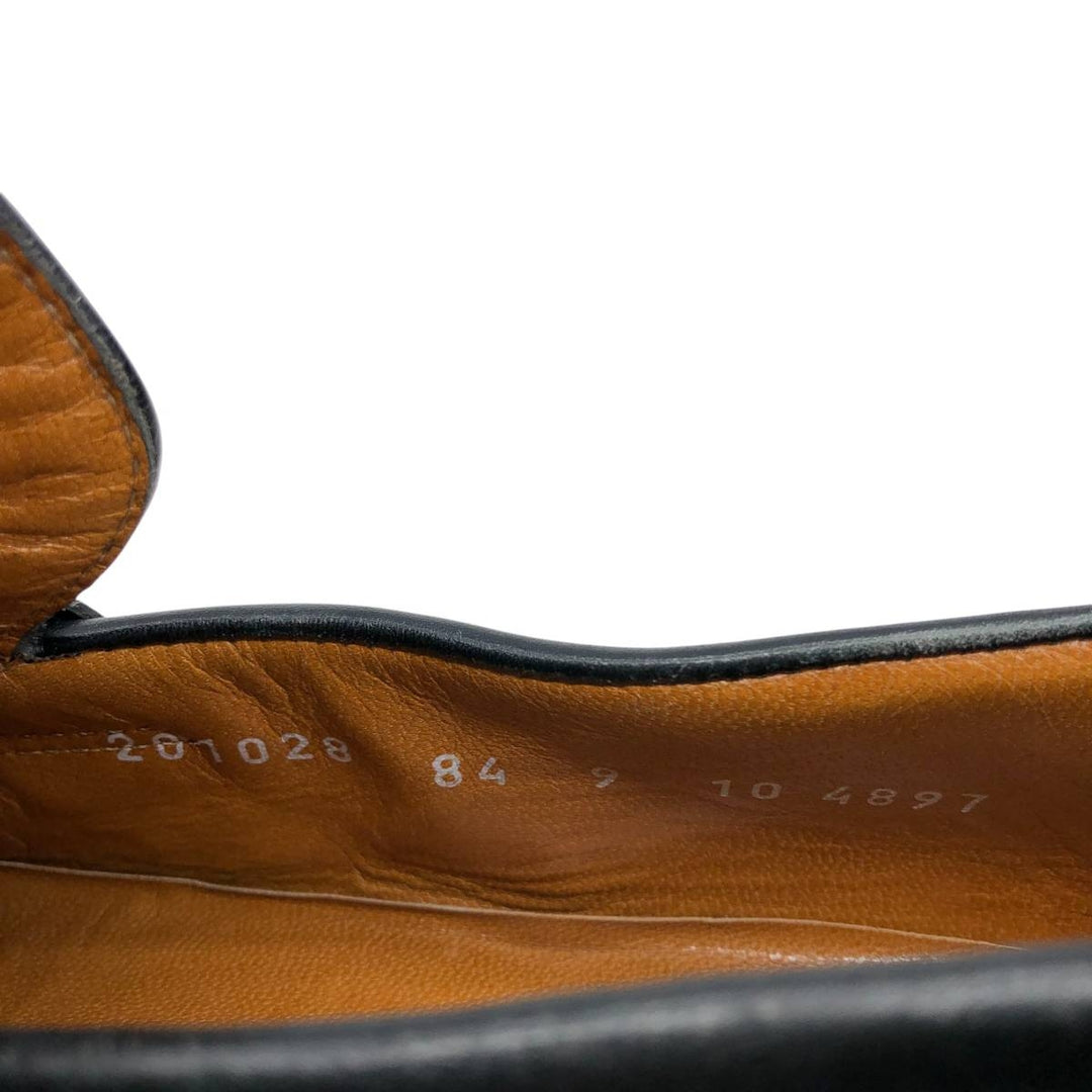 MORESCHI coin loafers, Made in Italy, size 9 Men's 28.5cm genuine leather black type Vintage Second Hand