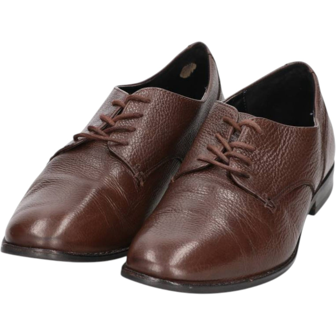 Coach plain toe shoes, size 8D Men's 25.5cm genuine leather brown type Vintage Second Hand