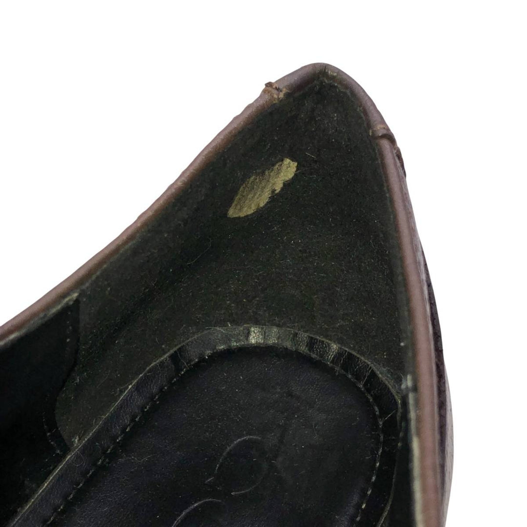 Coach plain toe shoes, size 8D Men's 25.5cm genuine leather brown type Vintage Second Hand