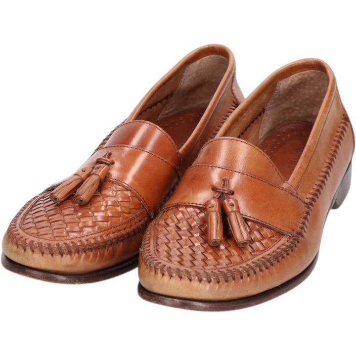 GHBass BASS Braided Tassel Loafers, Size 10M, Men's Size 11" (saa015148) Men's 28.0cm genuine leather brown type Vintage Second Hand