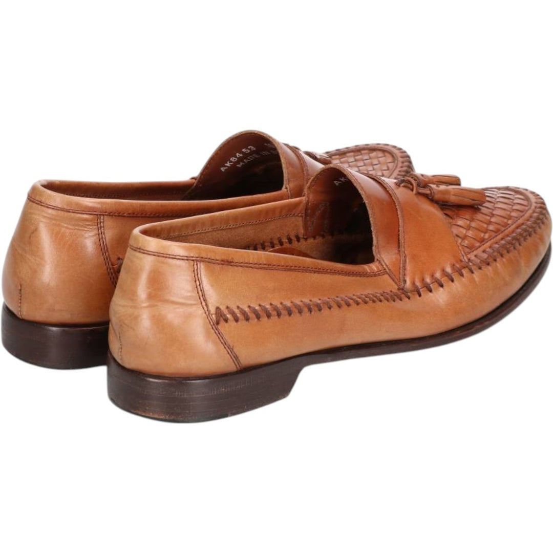 GHBass BASS Braided Tassel Loafers, Size 10M, Men's Size 11" (saa015148) Men's 28.0cm genuine leather brown type Vintage Second Hand