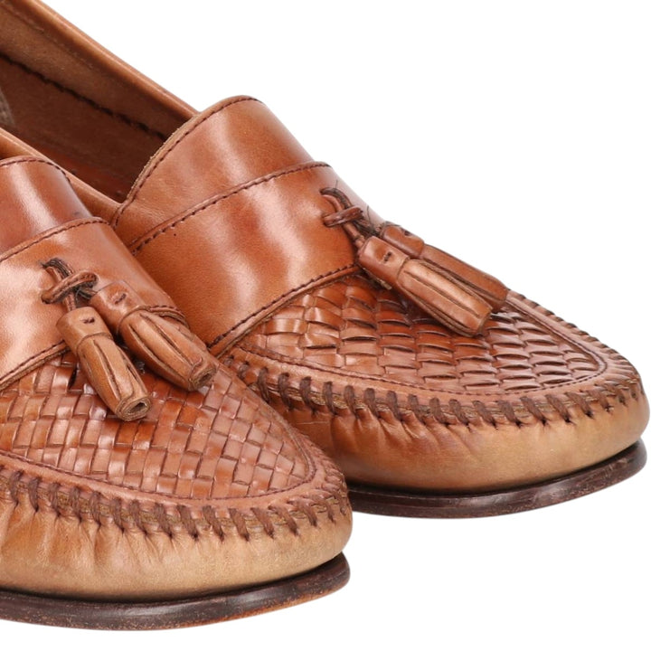 GHBass BASS Braided Tassel Loafers, Size 10M, Men's Size 11" (saa015148) Men's 28.0cm genuine leather brown type Vintage Second Hand