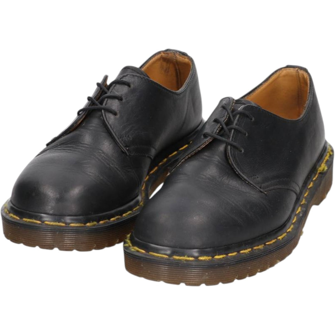 Dr. Martens 1461/59 3-Eye Shoes, Made in England, Size 5 Women's 24.0cm genuine leather black type Vintage Second Hand