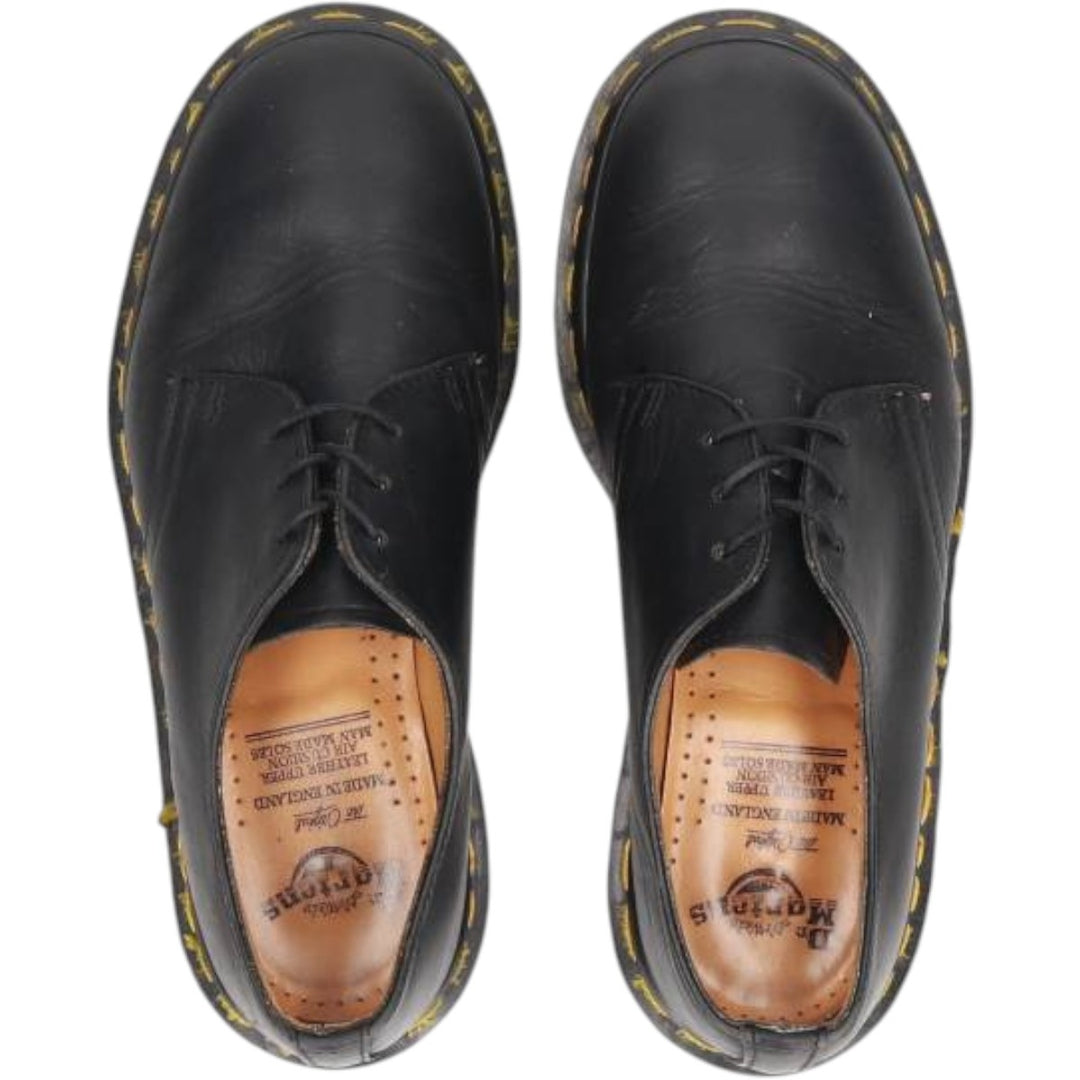 Dr. Martens 1461/59 3-Eye Shoes, Made in England, Size 5 Women's 24.0cm genuine leather black type Vintage Second Hand