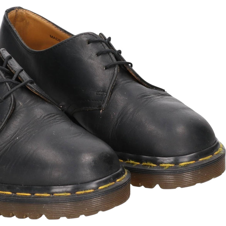 Dr. Martens 1461/59 3-Eye Shoes, Made in England, Size 5 Women's 24.0cm genuine leather black type Vintage Second Hand