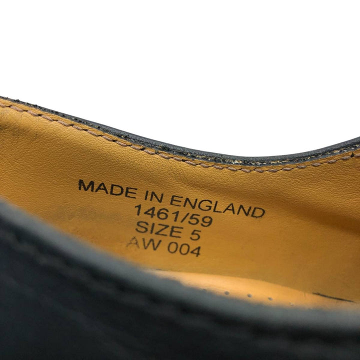 Dr. Martens 1461/59 3-Eye Shoes, Made in England, Size 5 Women's 24.0cm genuine leather black type Vintage Second Hand