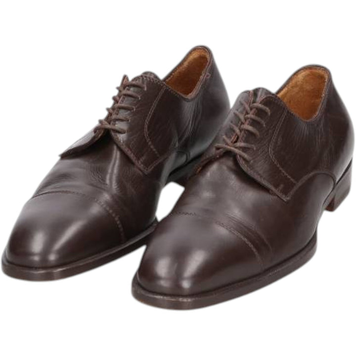 LORENZO BANFI Straight Tip Shoes Made in Italy Size 5 Men's 25.5cm genuine leather brown type Vintage Second Hand