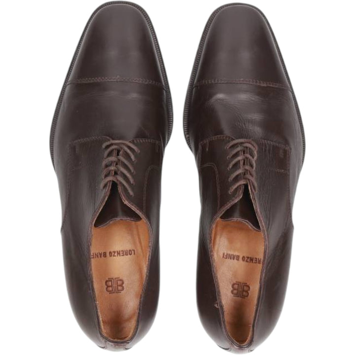 LORENZO BANFI Straight Tip Shoes Made in Italy Size 5 Men's 25.5cm genuine leather brown type Vintage Second Hand