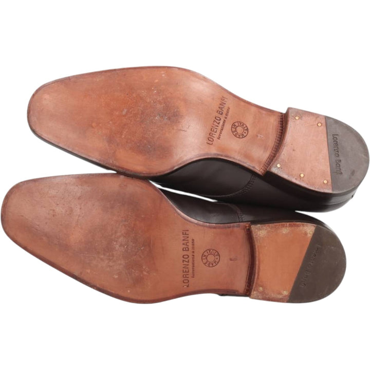 LORENZO BANFI Straight Tip Shoes Made in Italy Size 5 Men's 25.5cm genuine leather brown type Vintage Second Hand