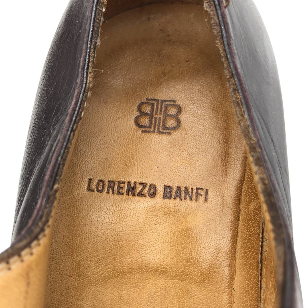LORENZO BANFI Straight Tip Shoes Made in Italy Size 5 Men's 25.5cm genuine leather brown type Vintage Second Hand