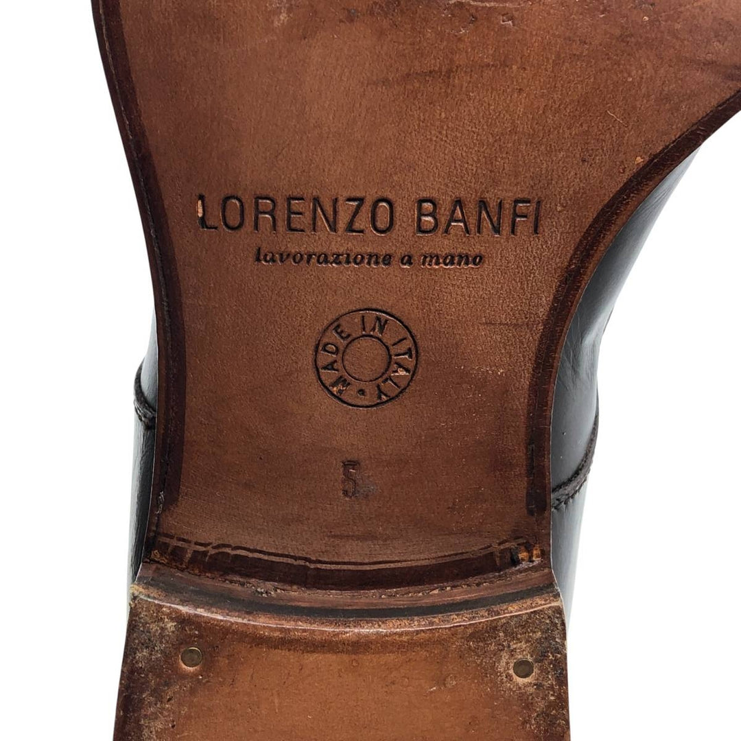 LORENZO BANFI Straight Tip Shoes Made in Italy Size 5 Men's 25.5cm genuine leather brown type Vintage Second Hand