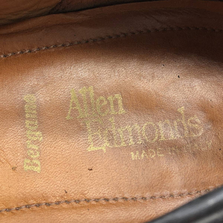 80s-90s Allen Edmonds Bergamo Twist Strap Loafers, Made in Italy, Size 9 1/2EE Men's 27.5cm unclear black type Vintage Second Hand