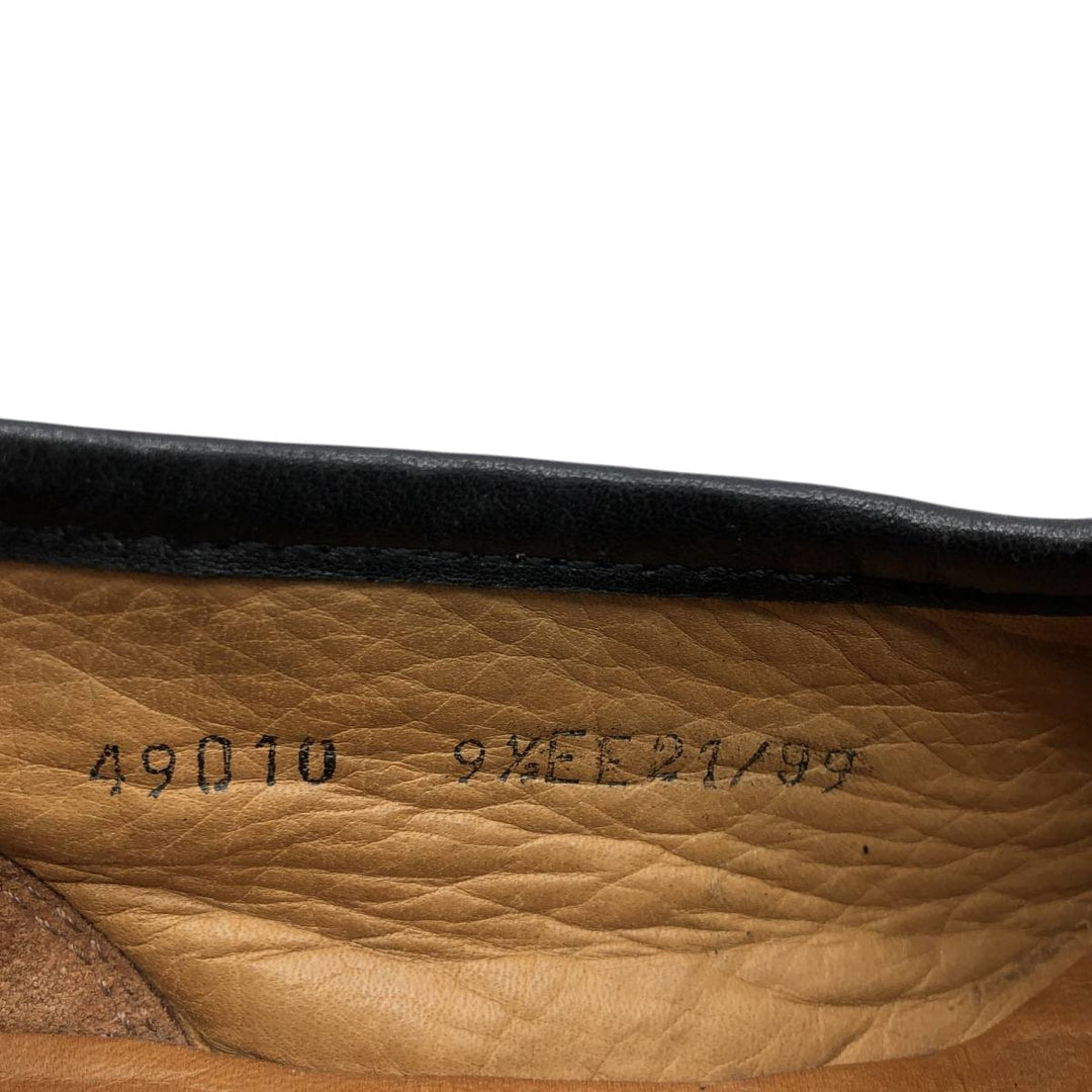 80s-90s Allen Edmonds Bergamo Twist Strap Loafers, Made in Italy, Size 9 1/2EE Men's 27.5cm unclear black type Vintage Second Hand