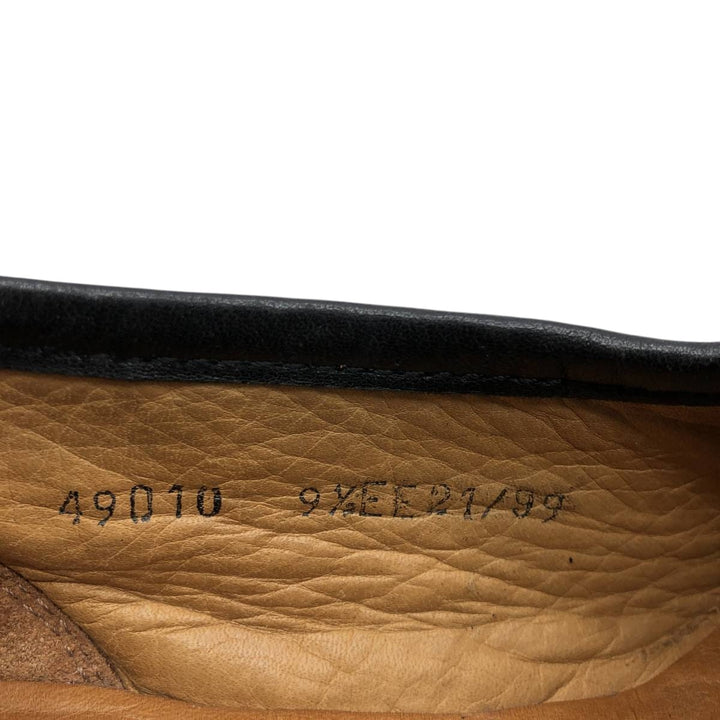 80s-90s Allen Edmonds Bergamo Twist Strap Loafers, Made in Italy, Size 9 1/2EE Men's 27.5cm unclear black type Vintage Second Hand