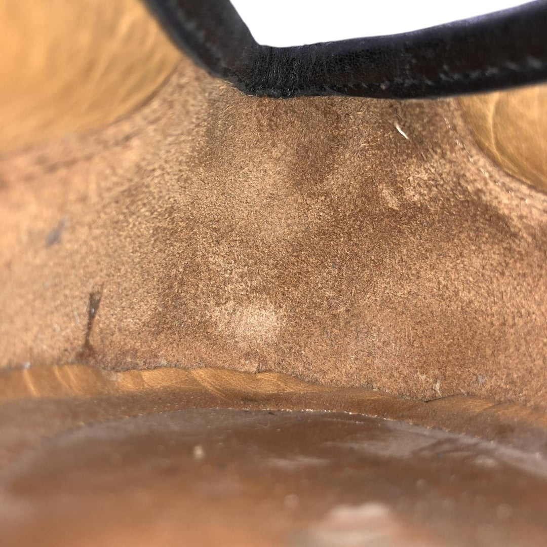 80s-90s Allen Edmonds Bergamo Twist Strap Loafers, Made in Italy, Size 9 1/2EE Men's 27.5cm unclear black type Vintage Second Hand