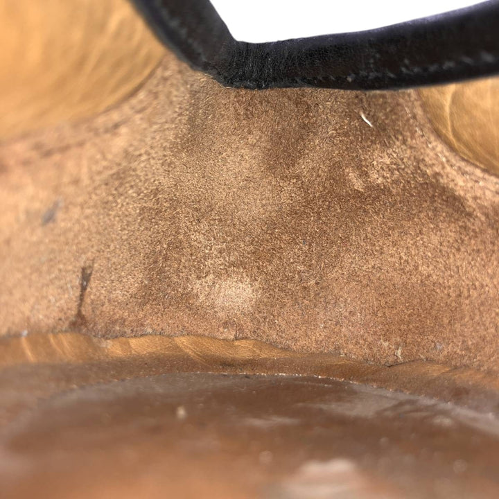 80s-90s Allen Edmonds Bergamo Twist Strap Loafers, Made in Italy, Size 9 1/2EE Men's 27.5cm unclear black type Vintage Second Hand