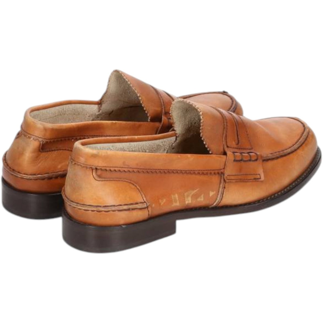 UPPER SHOES Penny Loafers Made in Italy Size 43 Men's 26.5cm genuine leather beige type brown Vintage Second Hand