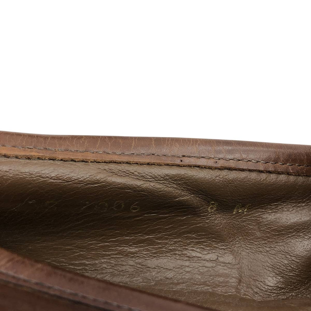 Johnston & Murphy DOMANI Tassel Quilted Loafers, Made in Italy, Size 8M Men's 26.0cm unclear brown type Vintage Second Hand