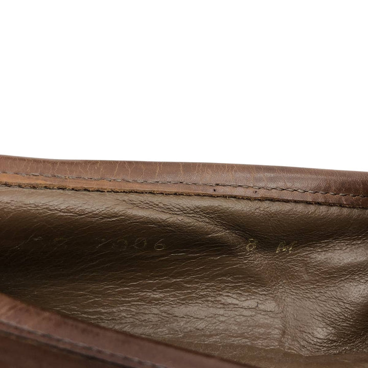 Johnston & Murphy DOMANI Tassel Quilted Loafers, Made in Italy, Size 8M Men's 26.0cm unclear brown type Vintage Second Hand