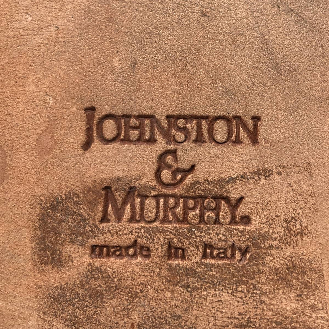 Johnston & Murphy DOMANI Tassel Quilted Loafers, Made in Italy, Size 8M Men's 26.0cm unclear brown type Vintage Second Hand