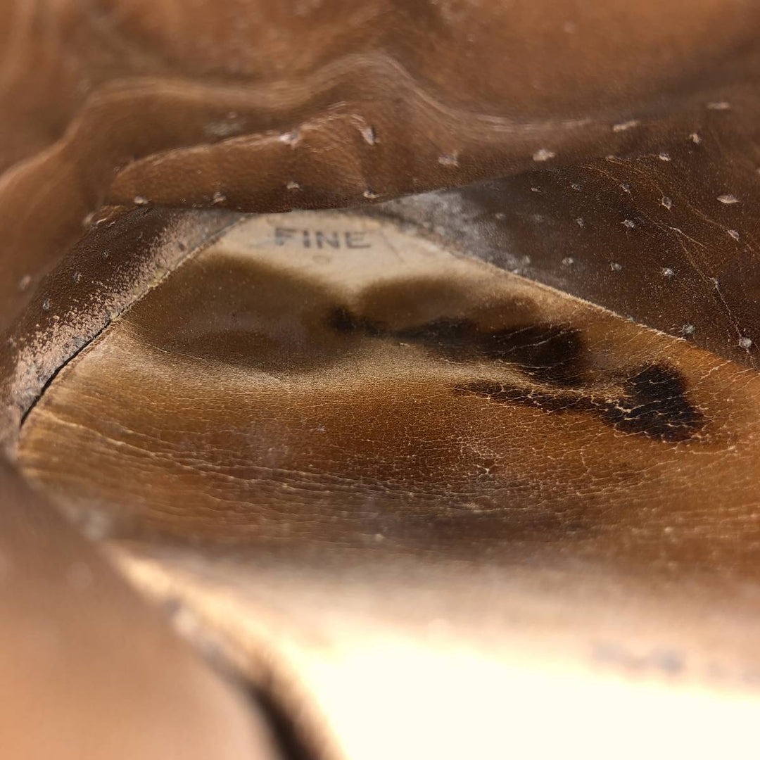 80s-90s Allen Edmonds Manchester Full Brogue Wingtip Tassel Loafers, Made in USA, Size 9B Men's 27.0cm unclear burgundy type Vintage Second Hand