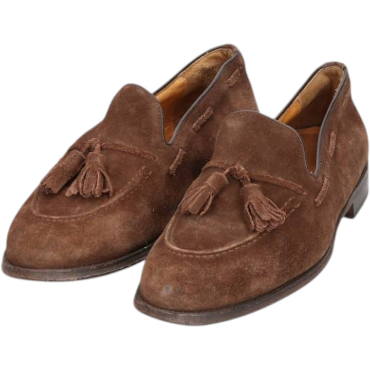 JOHN SPENCER Tassel Loafers, Made in Spain, Size 8 1/2 Men's 27.0cm unclear brown type Vintage Second Hand