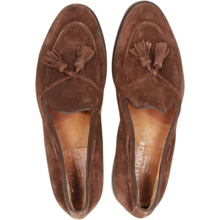 JOHN SPENCER Tassel Loafers, Made in Spain, Size 8 1/2 Men's 27.0cm unclear brown type Vintage Second Hand