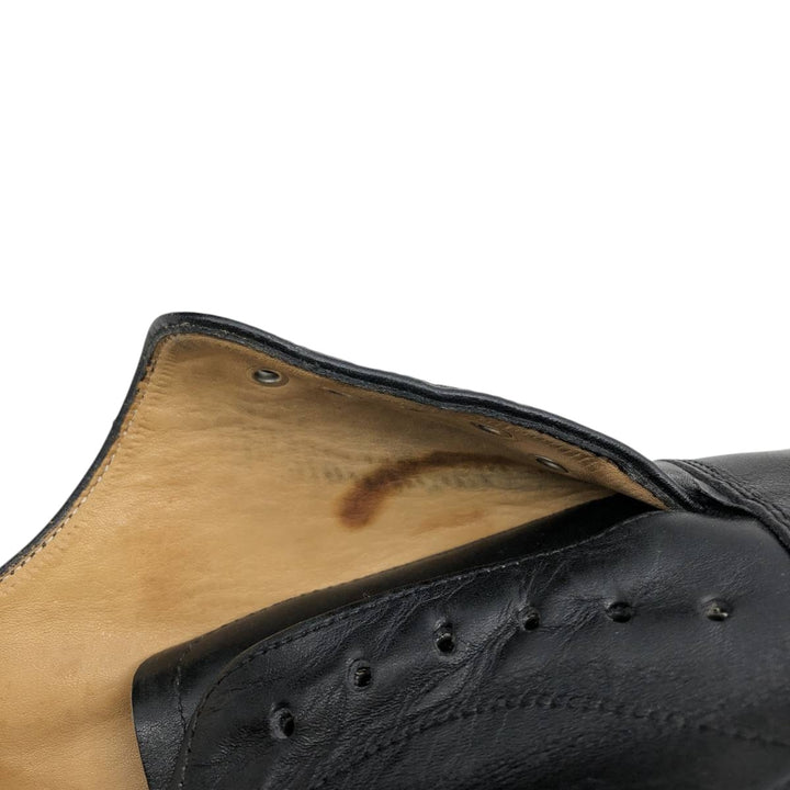 Grenson feathermaster straight-tip shoes, made in England, size 8/G Men's 26.5cm unclear black type Vintage Second Hand