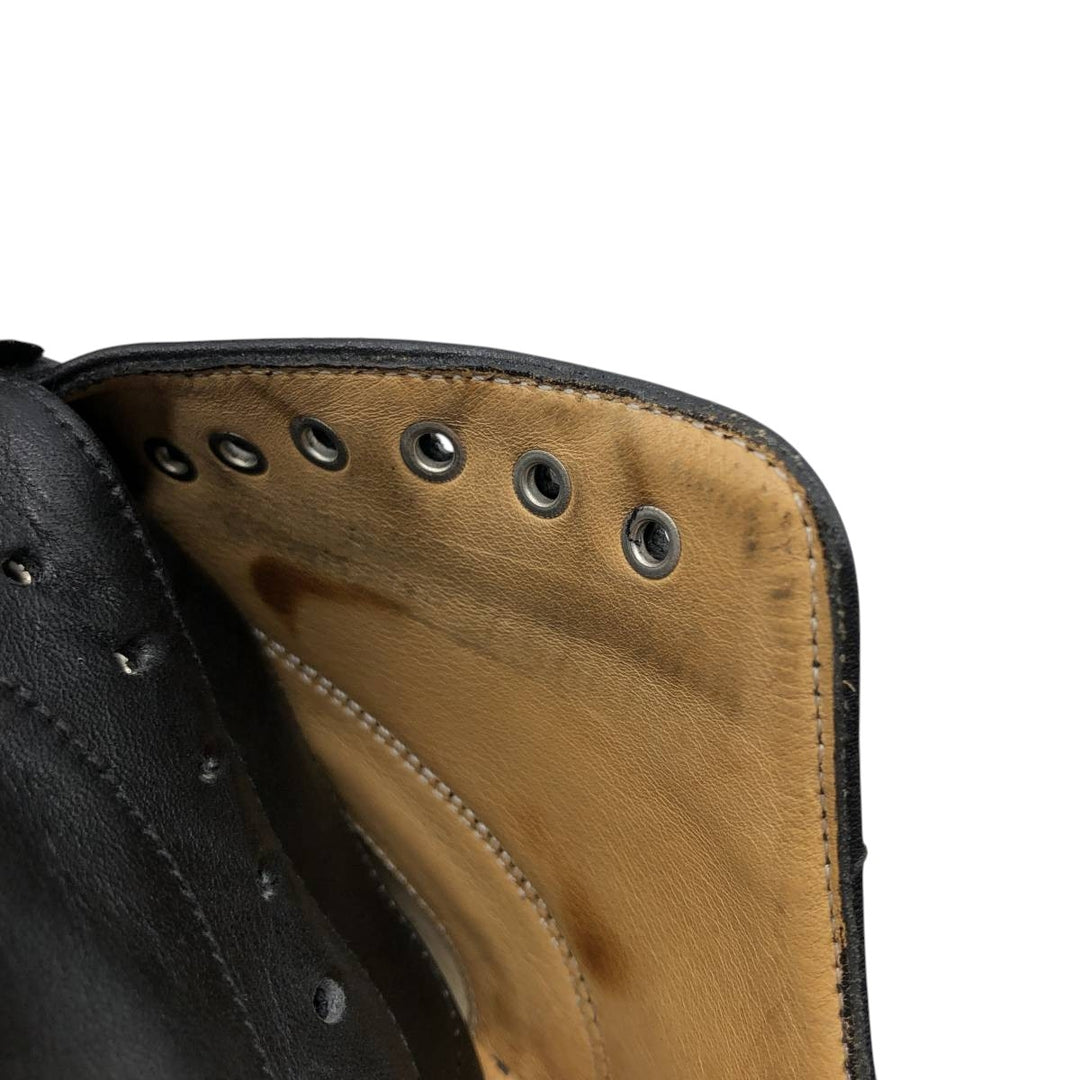 Grenson feathermaster straight-tip shoes, made in England, size 8/G Men's 26.5cm unclear black type Vintage Second Hand