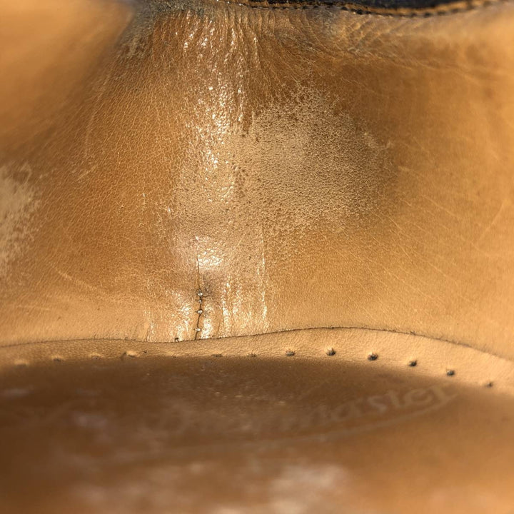 Grenson feathermaster straight-tip shoes, made in England, size 8/G Men's 26.5cm unclear black type Vintage Second Hand