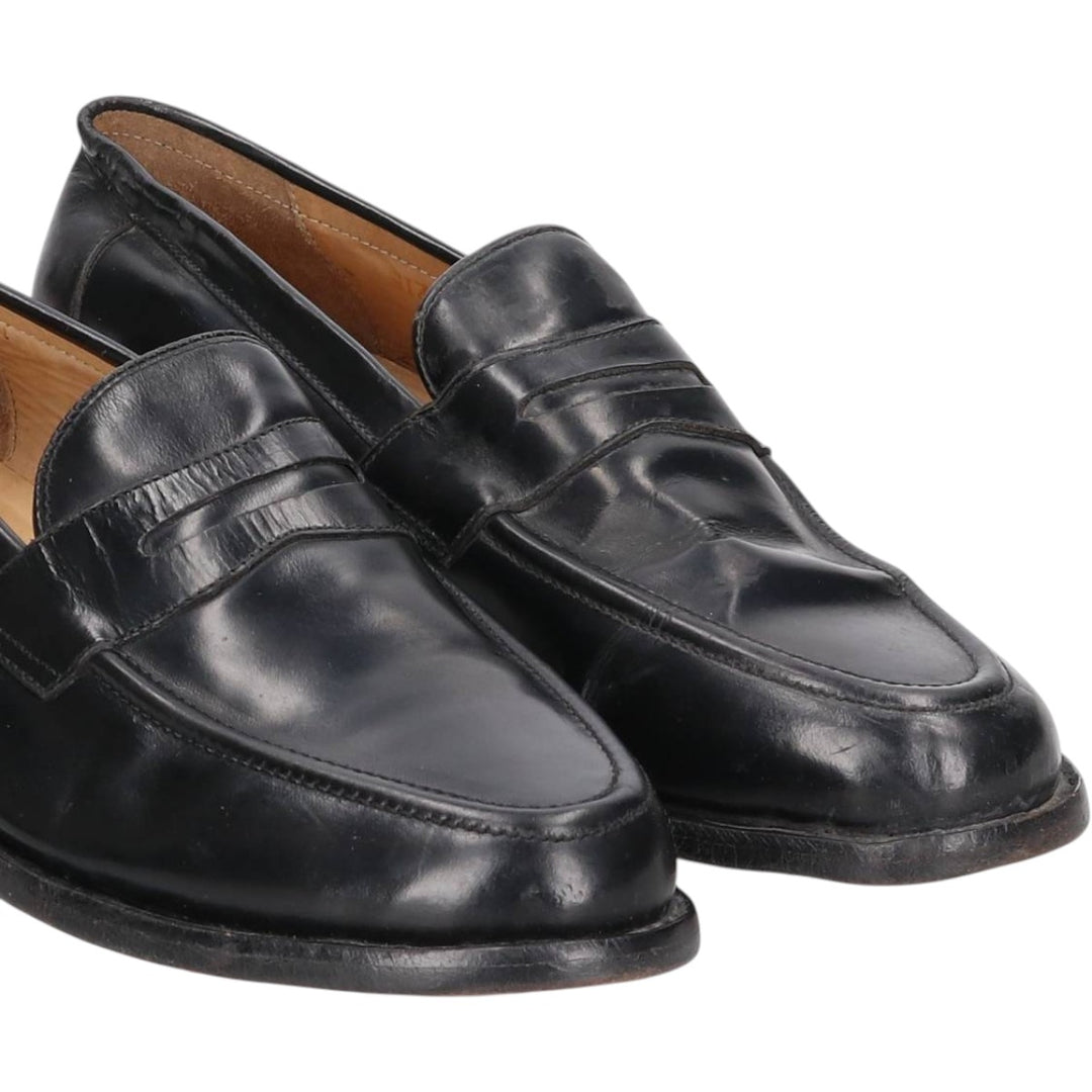 Samuel Windsor penny loafers 10 Men's 28.5cm unclear black type Vintage Second Hand