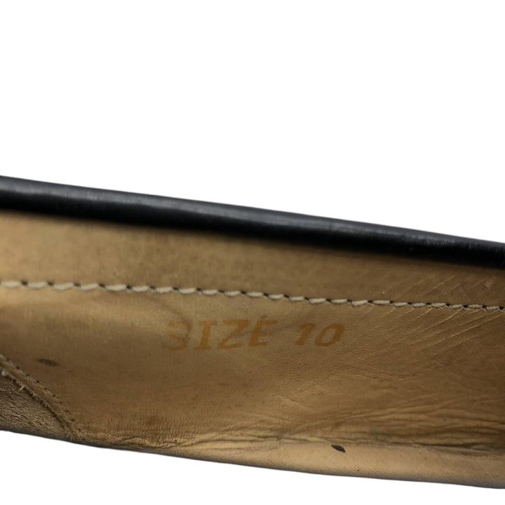 Samuel Windsor penny loafers 10 Men's 28.5cm unclear black type Vintage Second Hand