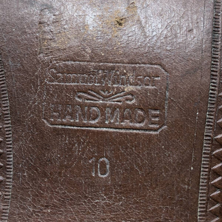 Samuel Windsor penny loafers 10 Men's 28.5cm unclear black type Vintage Second Hand