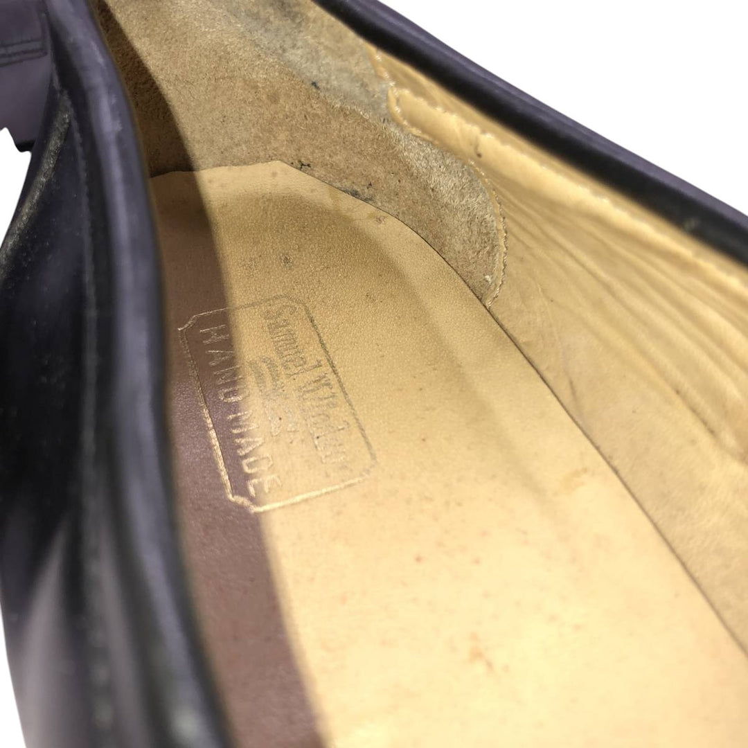 Samuel Windsor penny loafers 10 Men's 28.5cm unclear black type Vintage Second Hand