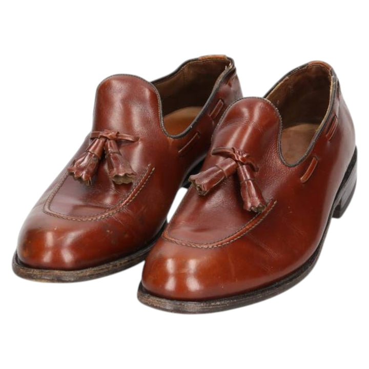 Allen Edmonds SARATOGA Tassel Loafers, Made in USA, Size 9C Men's 27.0cm genuine leather burgundy type Vintage Second Hand