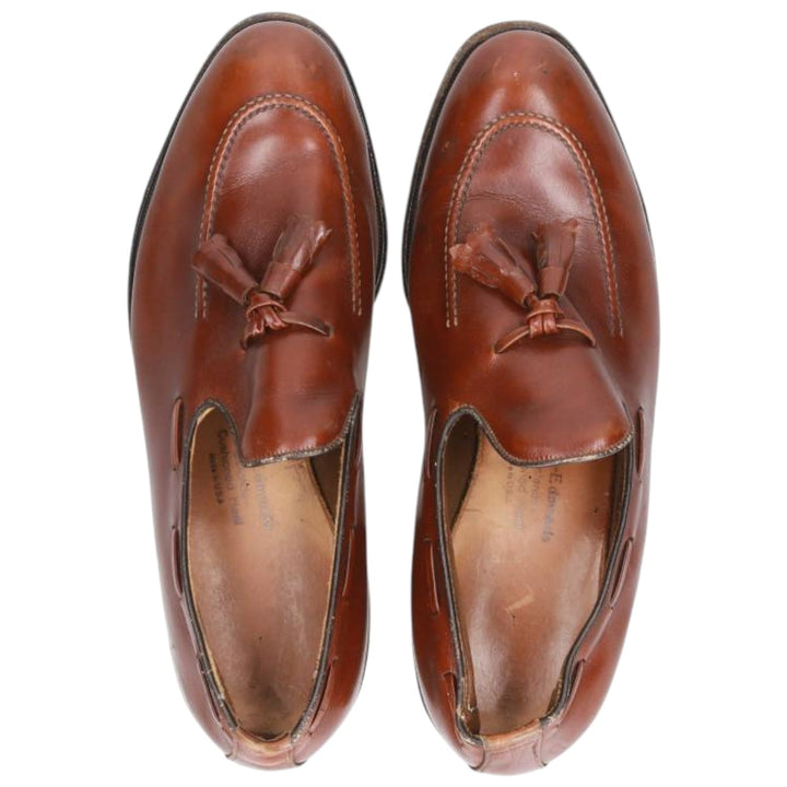 Allen Edmonds SARATOGA Tassel Loafers, Made in USA, Size 9C Men's 27.0cm genuine leather burgundy type Vintage Second Hand