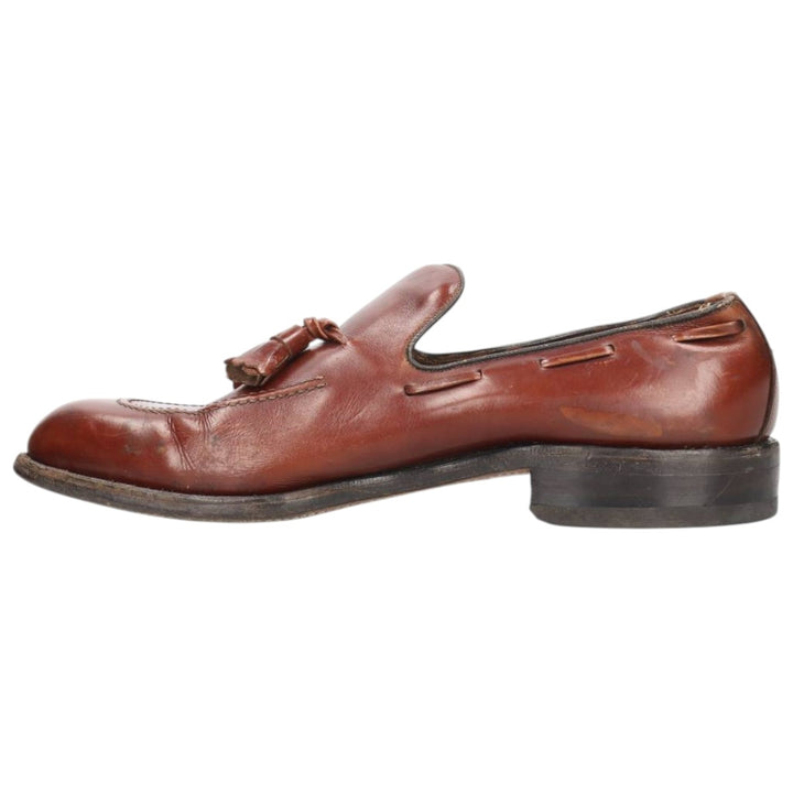 Allen Edmonds SARATOGA Tassel Loafers, Made in USA, Size 9C Men's 27.0cm genuine leather burgundy type Vintage Second Hand