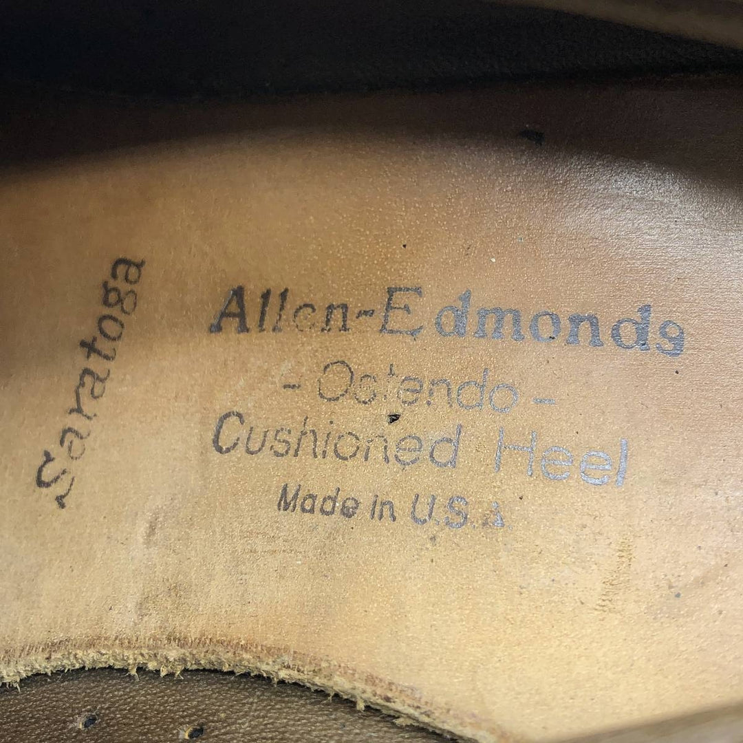 Allen Edmonds SARATOGA Tassel Loafers, Made in USA, Size 9C Men's 27.0cm genuine leather burgundy type Vintage Second Hand