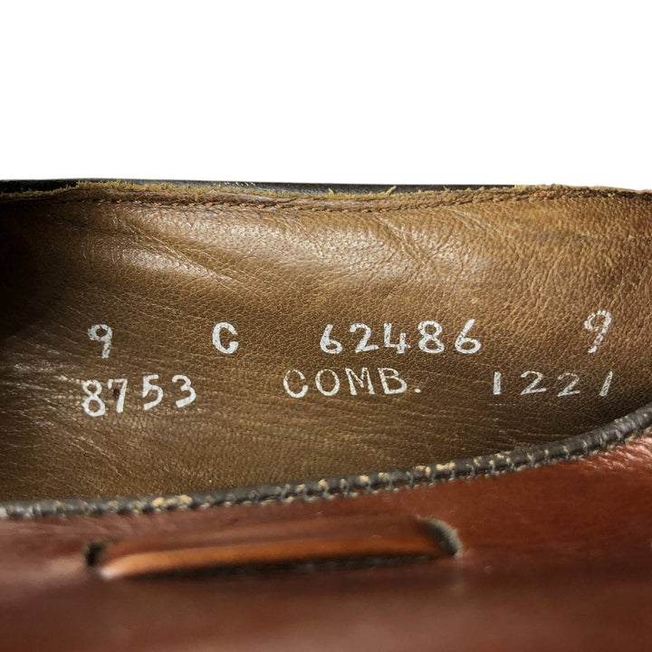Allen Edmonds SARATOGA Tassel Loafers, Made in USA, Size 9C Men's 27.0cm genuine leather burgundy type Vintage Second Hand
