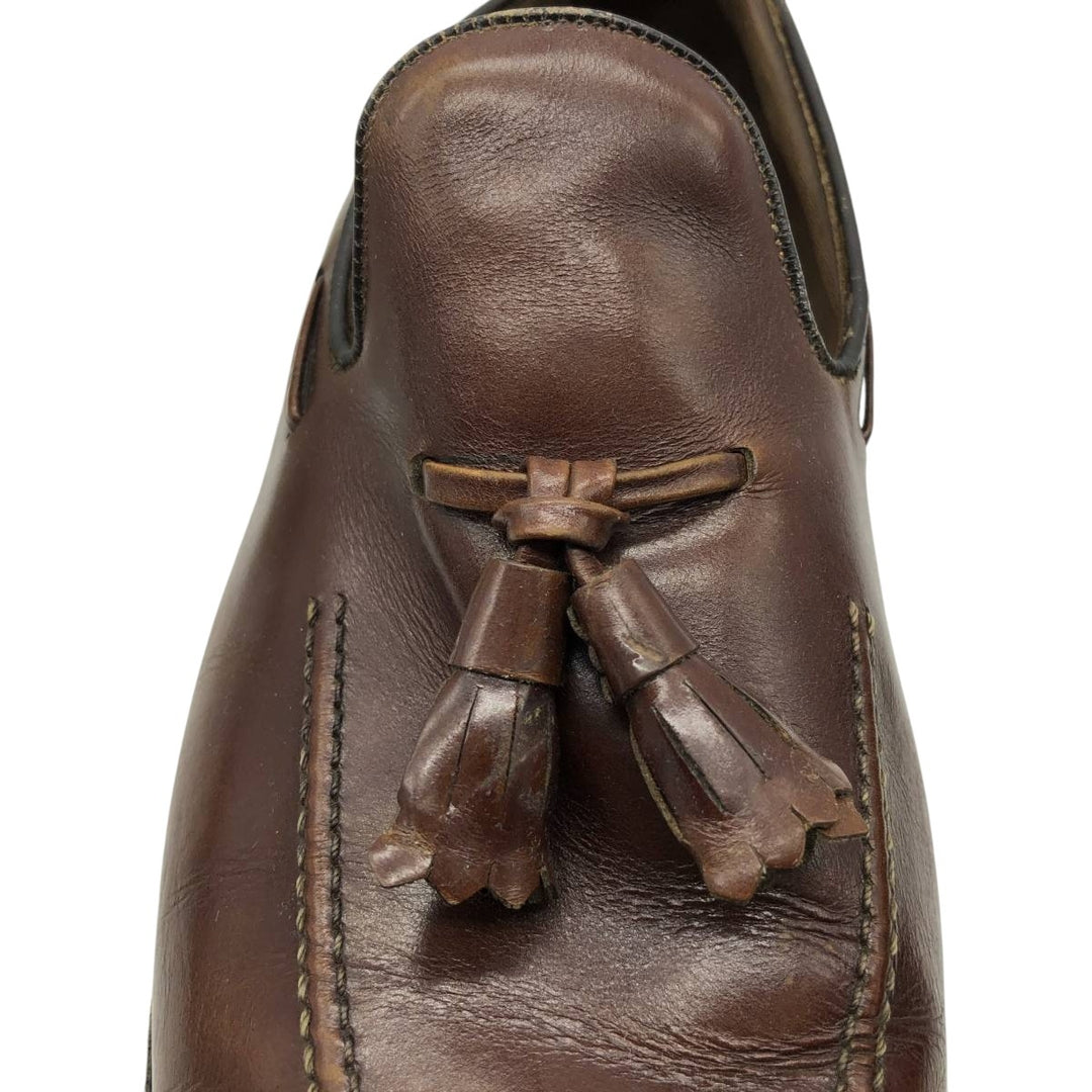Allen Edmonds SARATOGA Tassel Loafers, Made in USA, Size 9C Men's 27.0cm genuine leather burgundy type Vintage Second Hand
