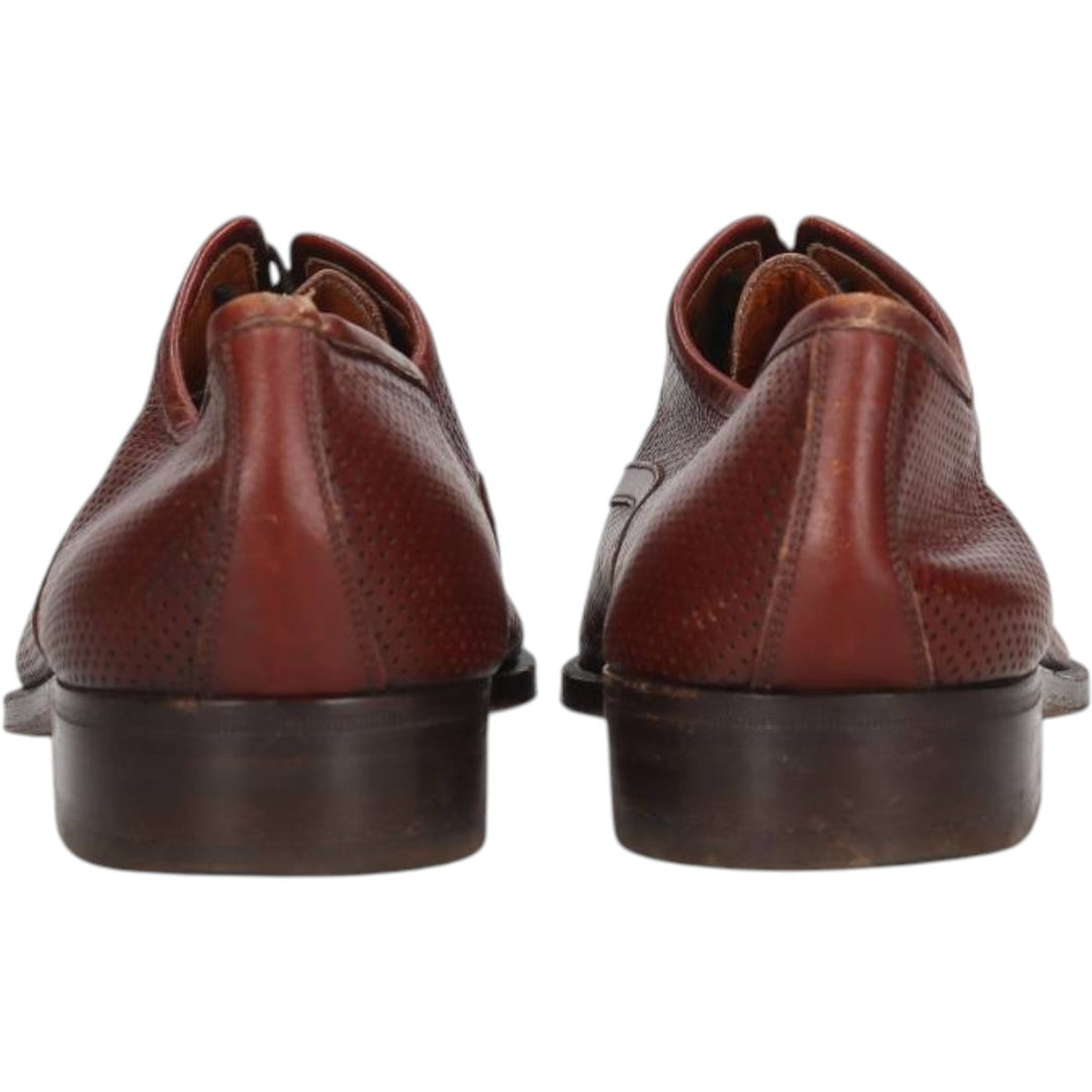 Salvatore Ferragamo straight-tip shoes, made in Italy, size 9D Men's 27.0cm unclear red type reddish brown Vintage Second Hand