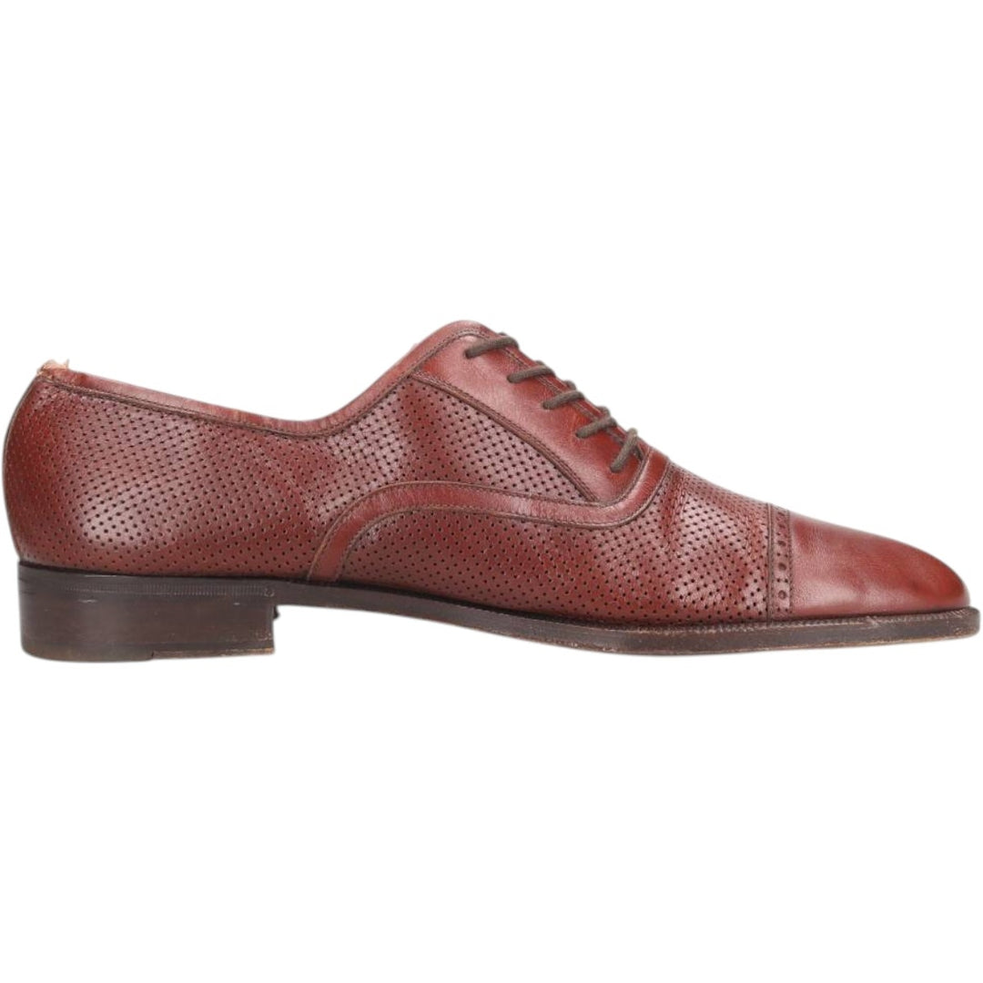 Salvatore Ferragamo straight-tip shoes, made in Italy, size 9D Men's 27.0cm unclear red type reddish brown Vintage Second Hand